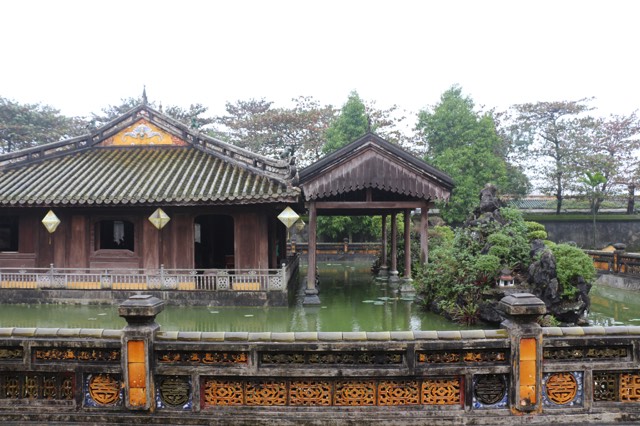 "Purple City" The emperor's residence in the Imperial City in Hue "Purple City" The emperor's residence in the Imperial City in Hue