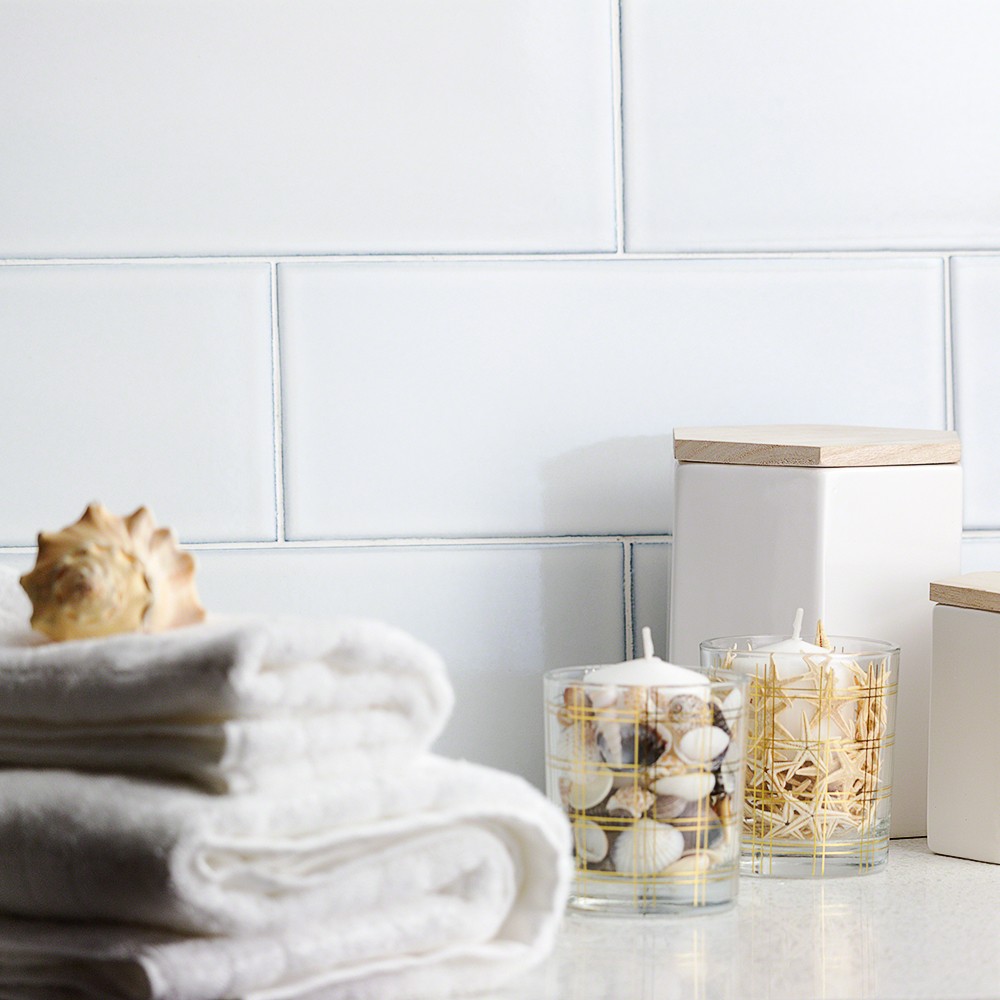 White Subway Tile Tile Available from the Lori Dennis collection for Tile Bar